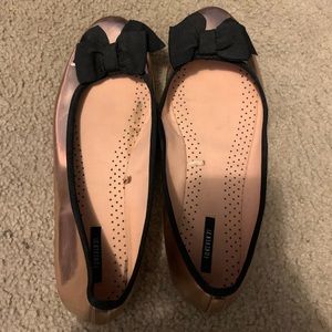 Forever 21 Metallic Bow Flats